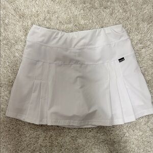 White Pleated Women's tennis Skirt